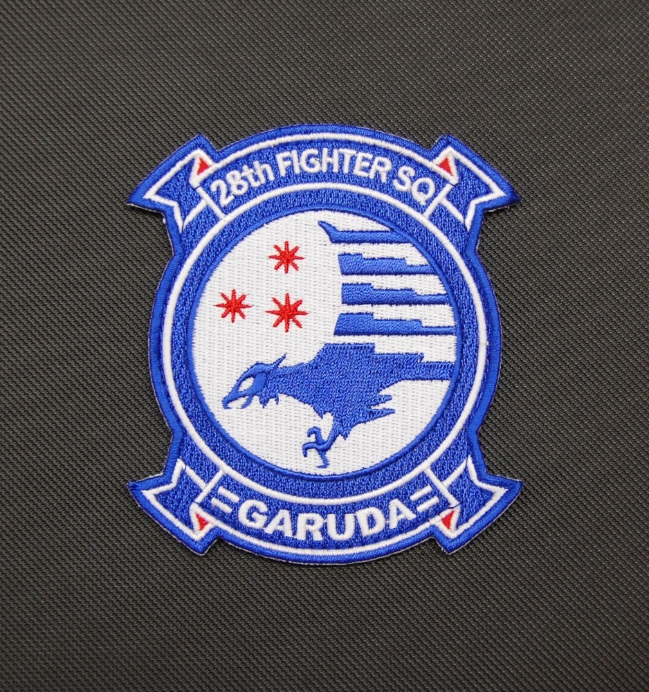 Ace Combat 28th FIGHTER SQUADRON GARUDA Embroidered Uniform Patch Hook Fastener-image