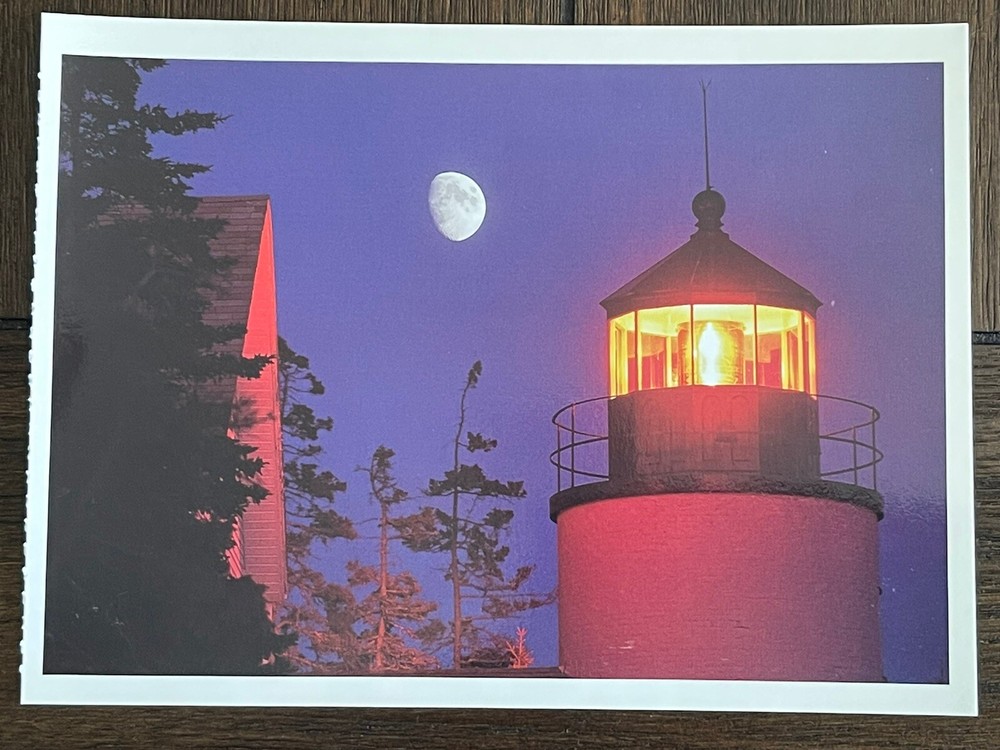 POSTCARD- LIGHTHOUSE, MAINE, ARCADIA NATIONAL PARK, BASS HARBOR LIGHTHOUSE-image