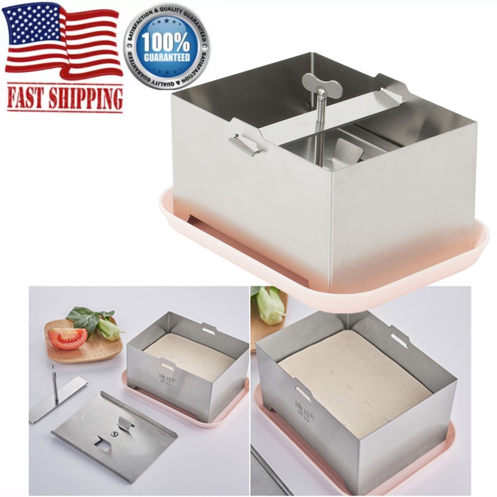 Tofu Press Adjustable Paneer Model w/ Plate 304 Stainless  Safe for Firm Tofu