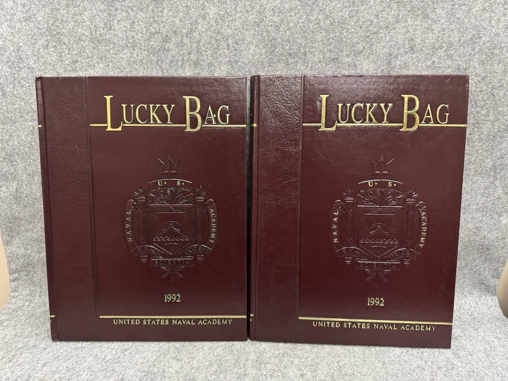 1992 Lucky Bag United States Naval Academy 2 Vol Set HC