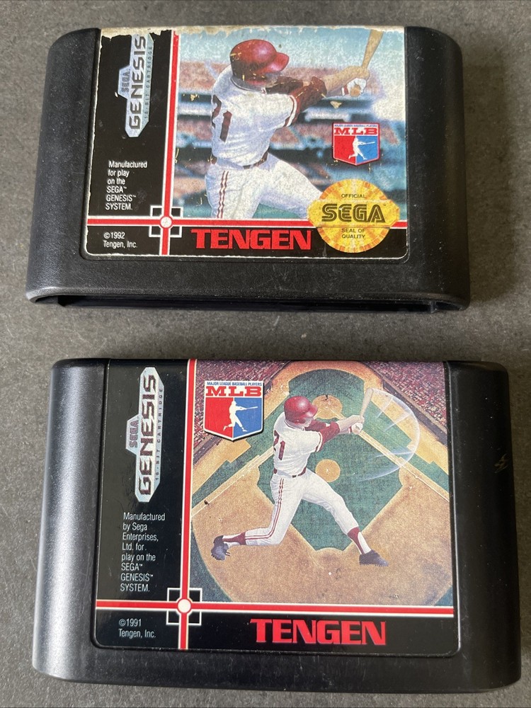 R.B.I. Baseball 3 & 4 Sega Games Lot Sega Genesis, 1991 Tested!