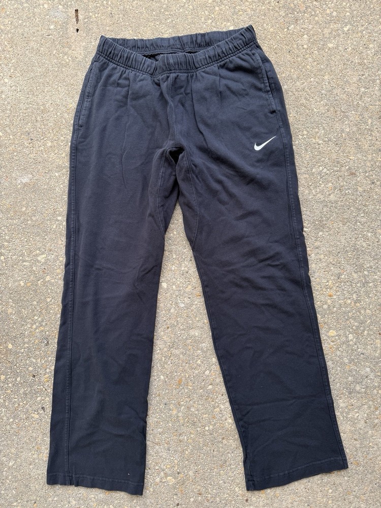 Vintage Y2K Nike Sweatpants Black Pocket Embroidered Medium