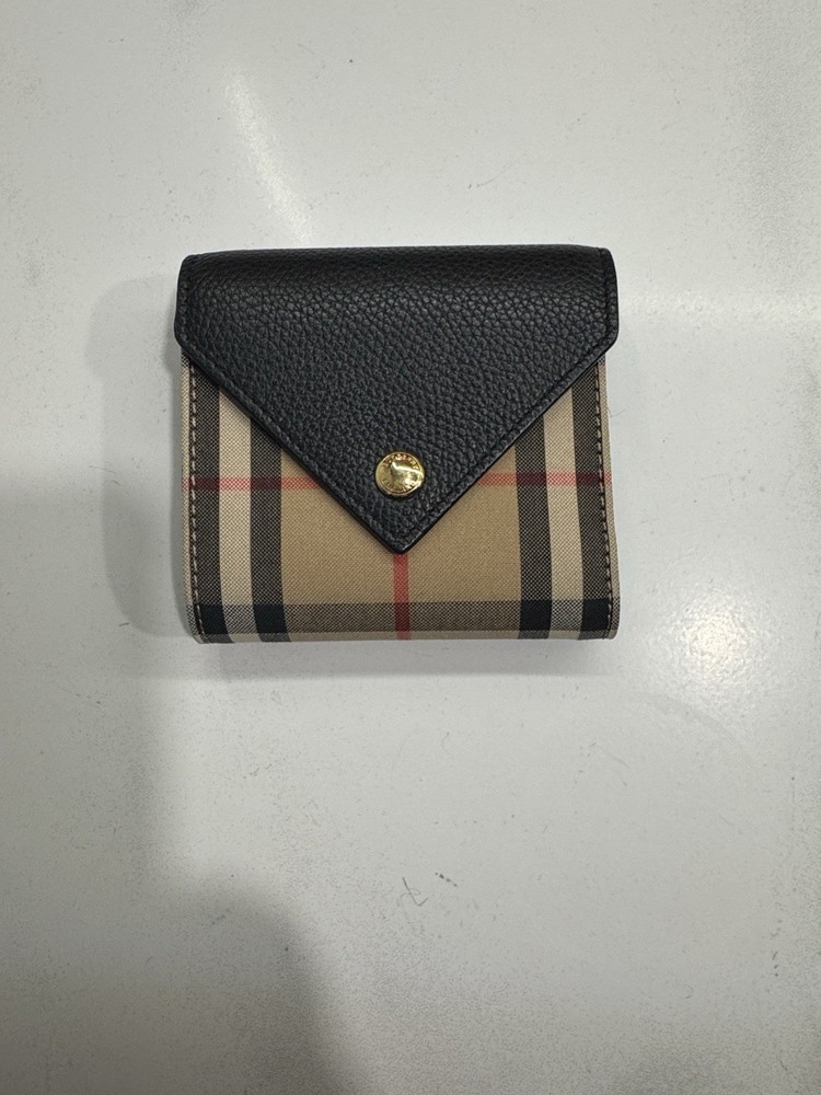 Burberry Women's Canvas Leather Wallet