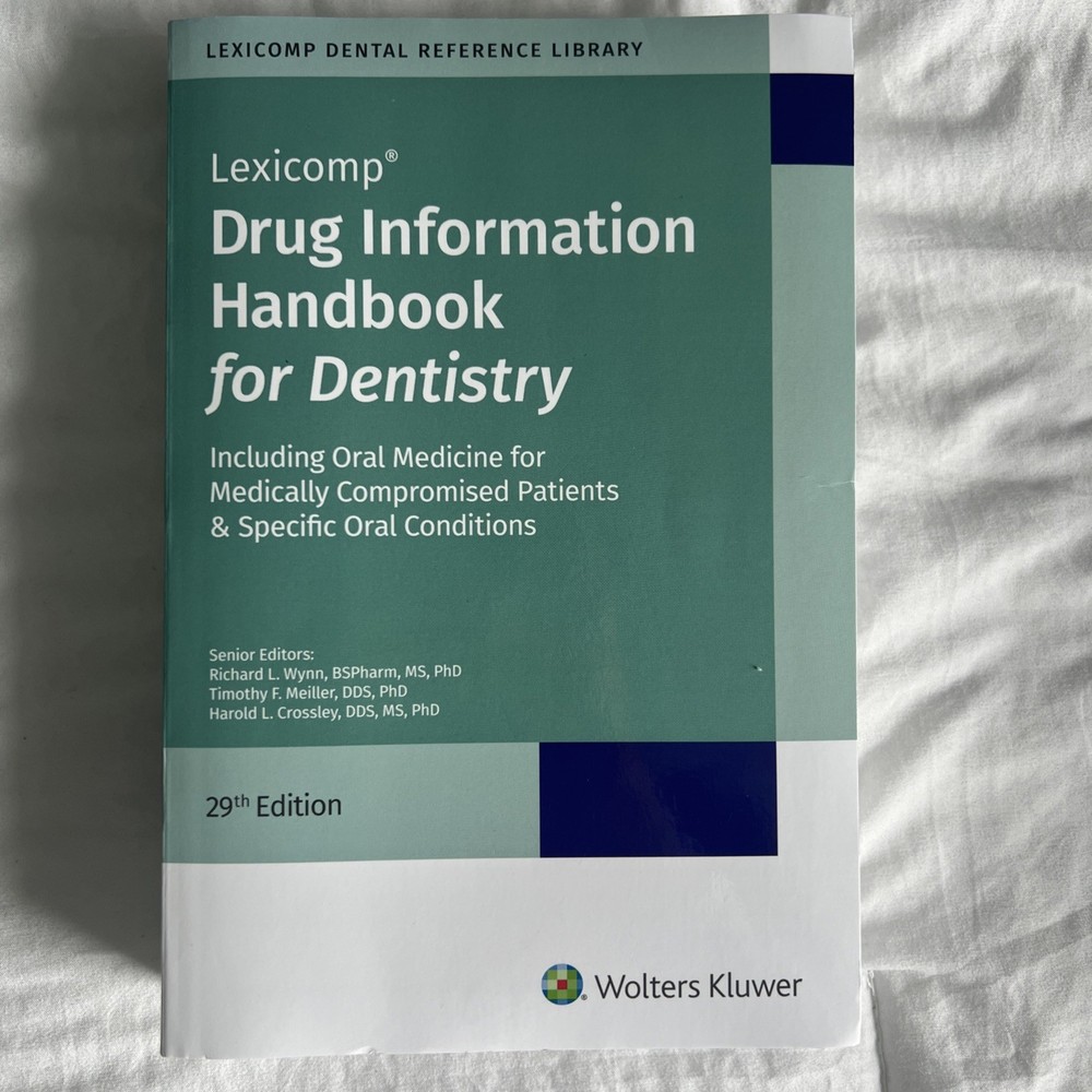 Lexicomp Drug Information Handbook for Dentistry 29th Edition Wolters Kluwer