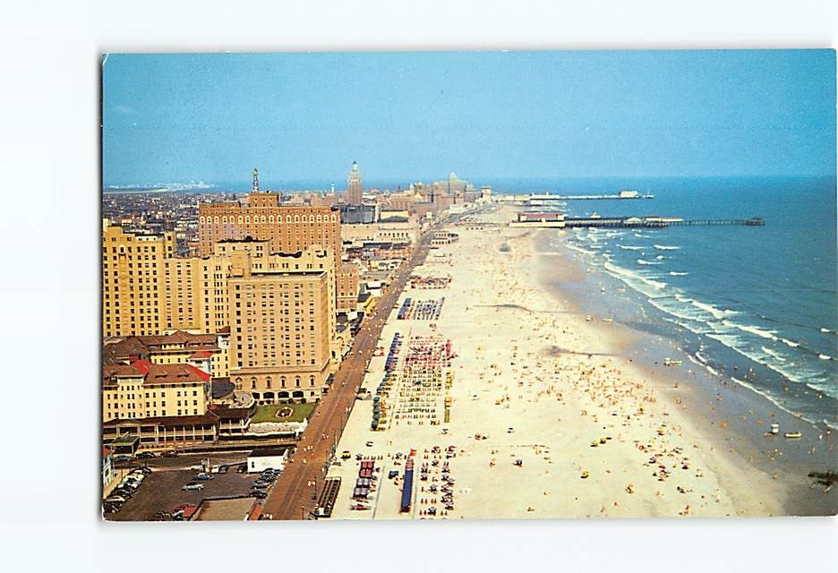 Postcard Aerial View Atlantic City New Jersey USA