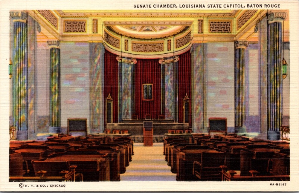 Linen PC Senate Chamber at Louisiana State Capitol Building in Baton Rouge
