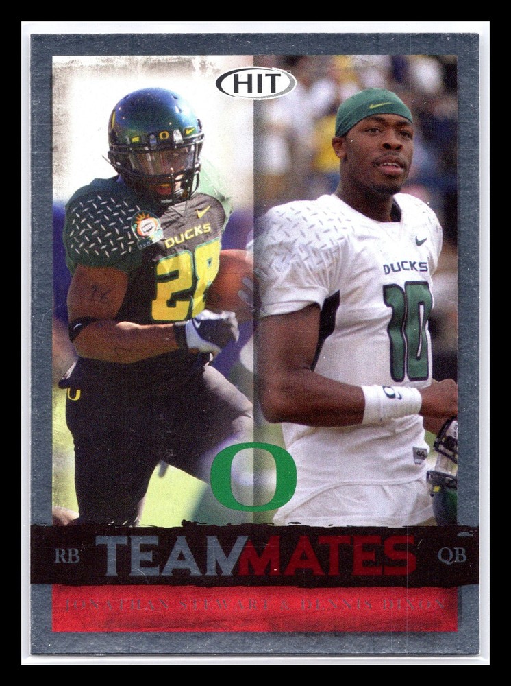 2008 SAGE HIT #58 Jonathan Stewart / Dennis Dixon Silver Oregon Ducks