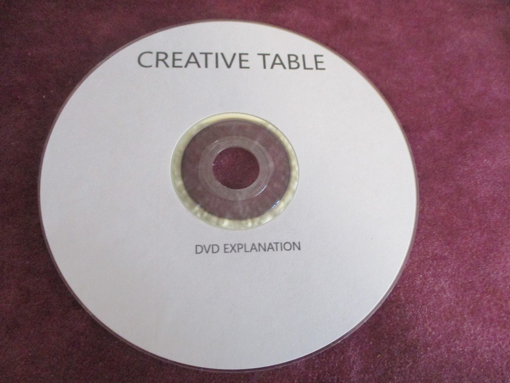 Creative Table  Explanation DVD