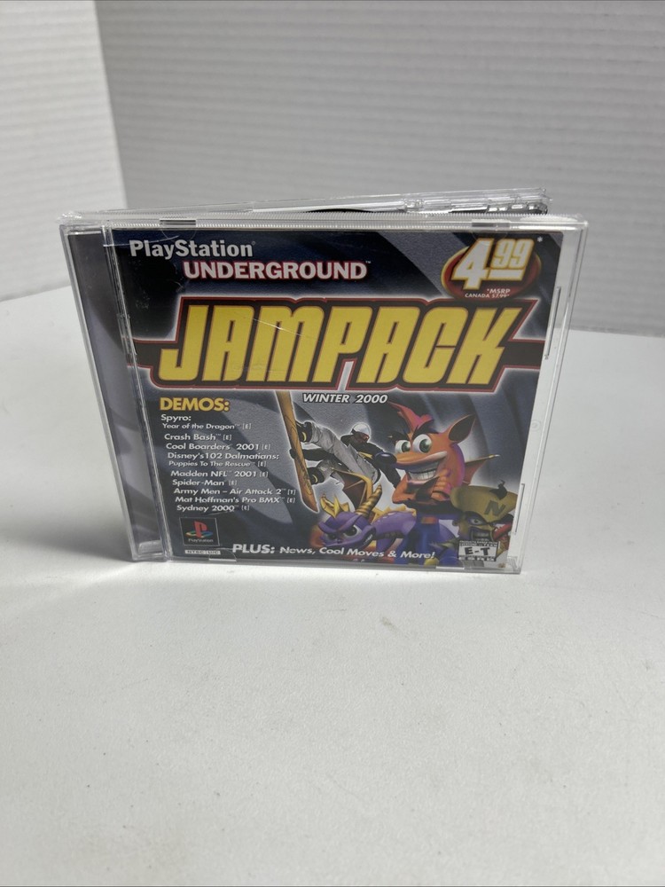 PlayStation Underground Jampack: Winter 2K (Sony PlayStation 1, 2000) CIB Tested