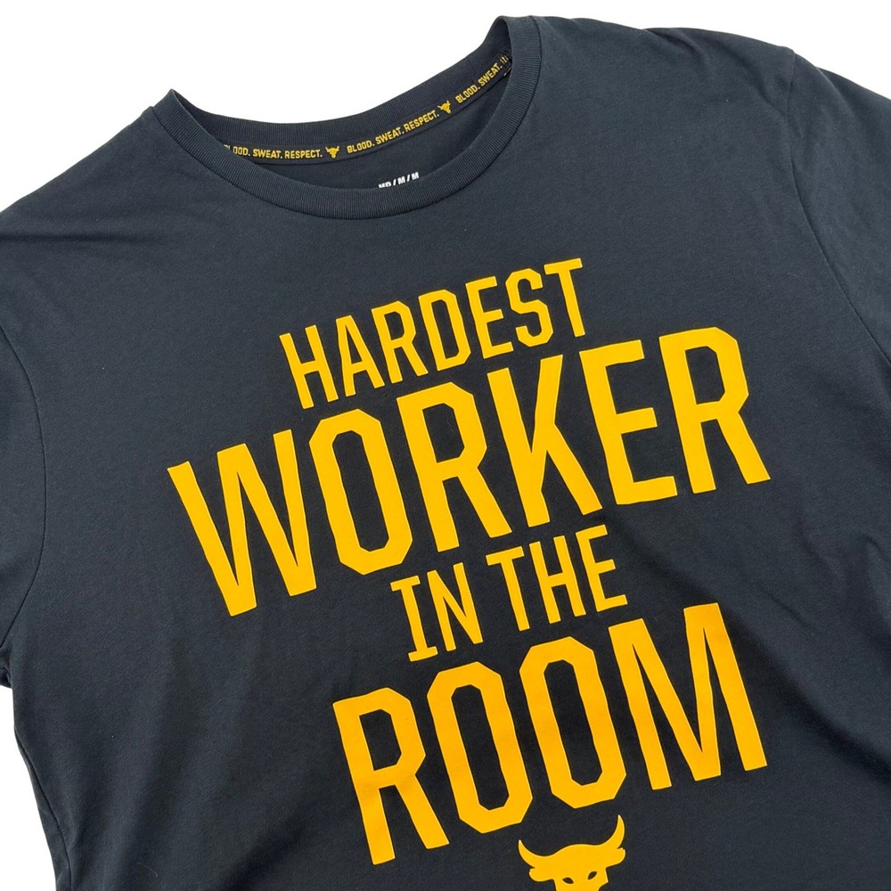 Under Armour Project Rock Hardest Worker T-Shirt Mens Size M Medium