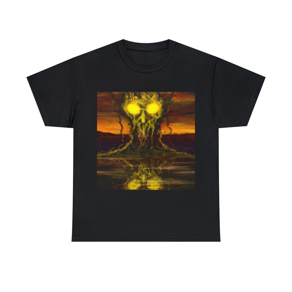 Dark Fantasy Art T Shirt Abstract Monster Metal Band Tee Tour Halloween Scary