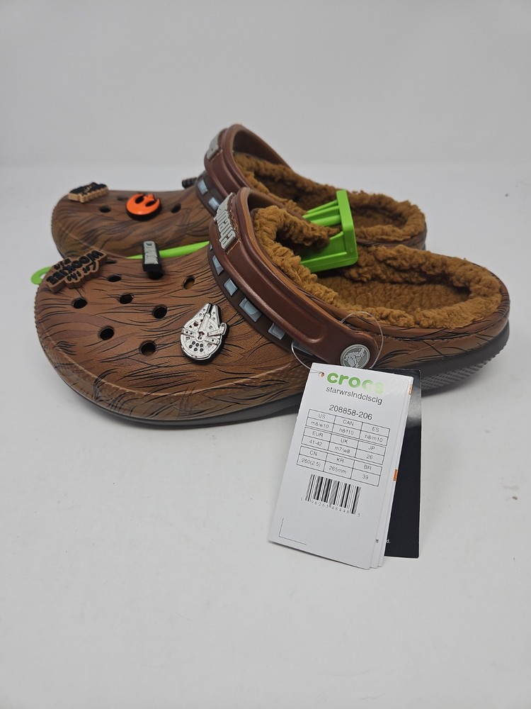 Disney Star Wars Chewbacca X Crocs Classic Lined Clog Men’s Size 8 | Women’s 10