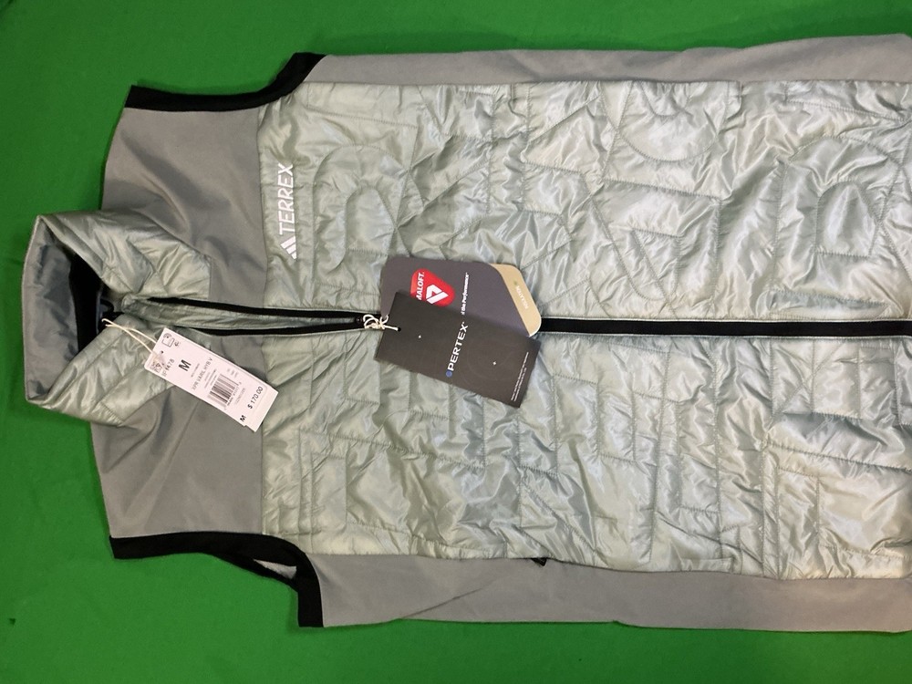 NEW adidas Terrex Xperior Varilite Hybrid PrimaLoft Vest IP1478 Green Size M