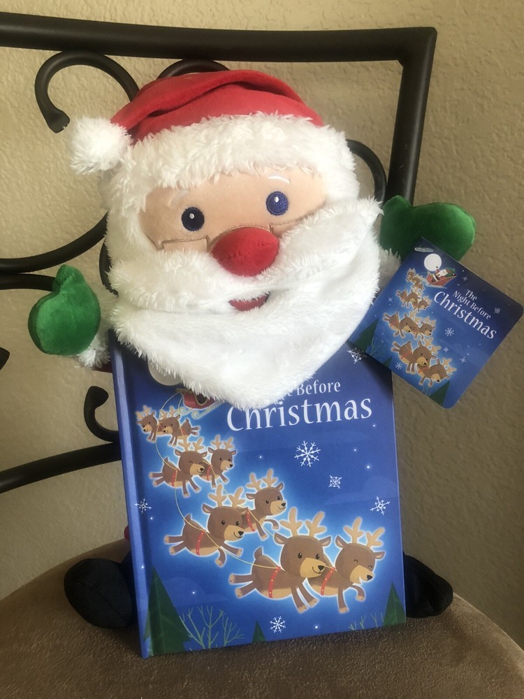 NEW Santa Claus Plush & Story Book Set, “The Night Before Christmas”, 🎁