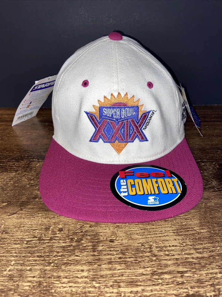 Vintage 1995 STARTER Super Bowl XXIX Black  Competitor NFL Team Hat 7-7 3/4