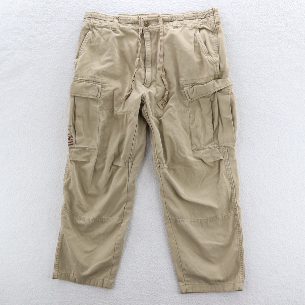 Vintage Abercrombie & Fitch Pants Mens 36 Cargo Military Paratrooper Y2K Utility