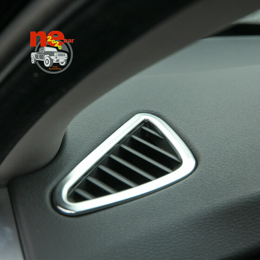 ABS Silver Car Side Instrument Air Vent Frame Cover Trim For BMW X5 F15 2014-18
