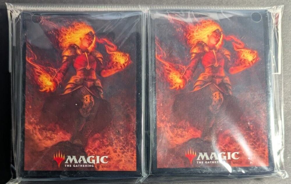 MTG Magic Ultra Pro Chandra Heart of Fire 100 Pack Deck Protector Sleeves 2021