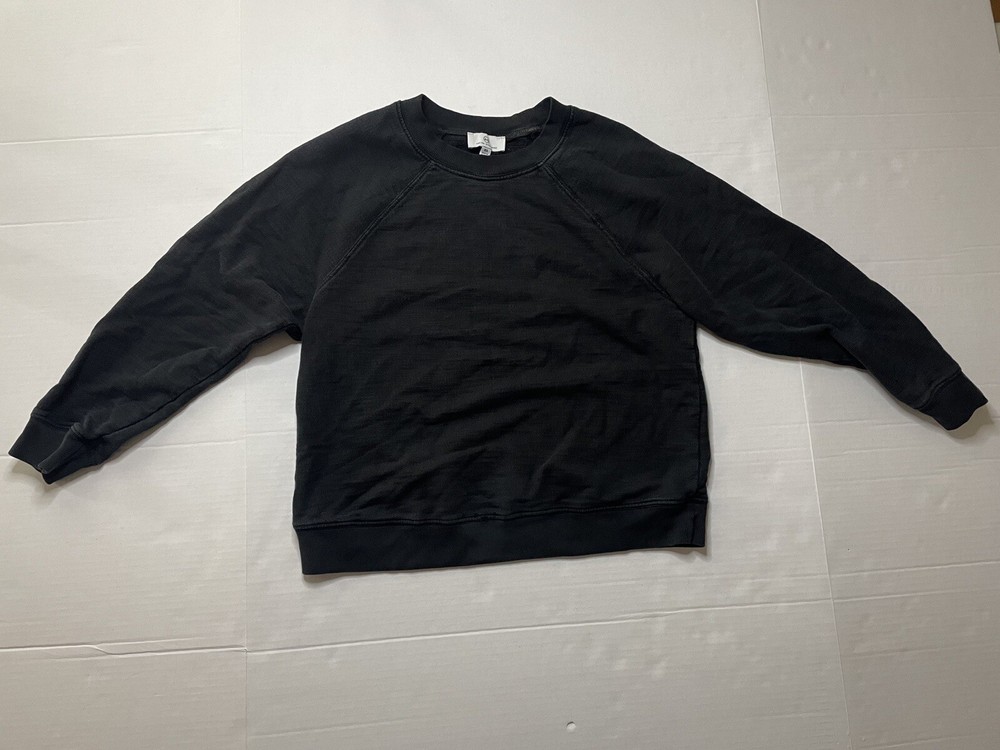 Adriano goldschmied black crop length pullover Jogger sweatshirt Women's Size XS