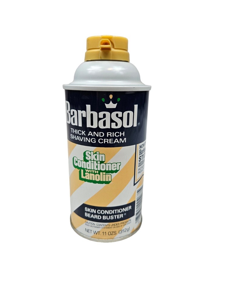NWT Vintage Barbasol Thick & Rich Shaving Cream Skin Conditioner w Lanolin 11 oz