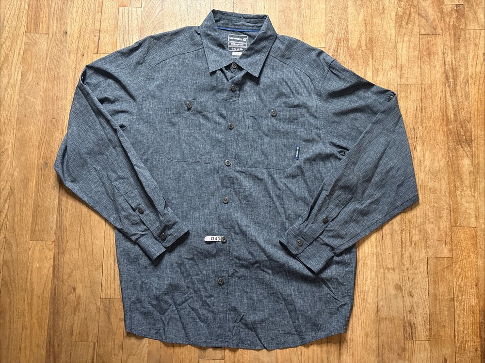 Merrell Opti Wick Upf 20 Shirt Men’s Button Up Hiking Trail Large