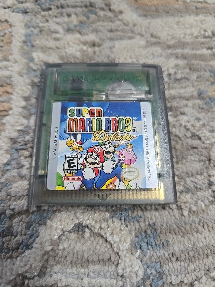 Super Mario Bros. Deluxe Nintendo Game Boy Color Gameboy 1999 Cart Only