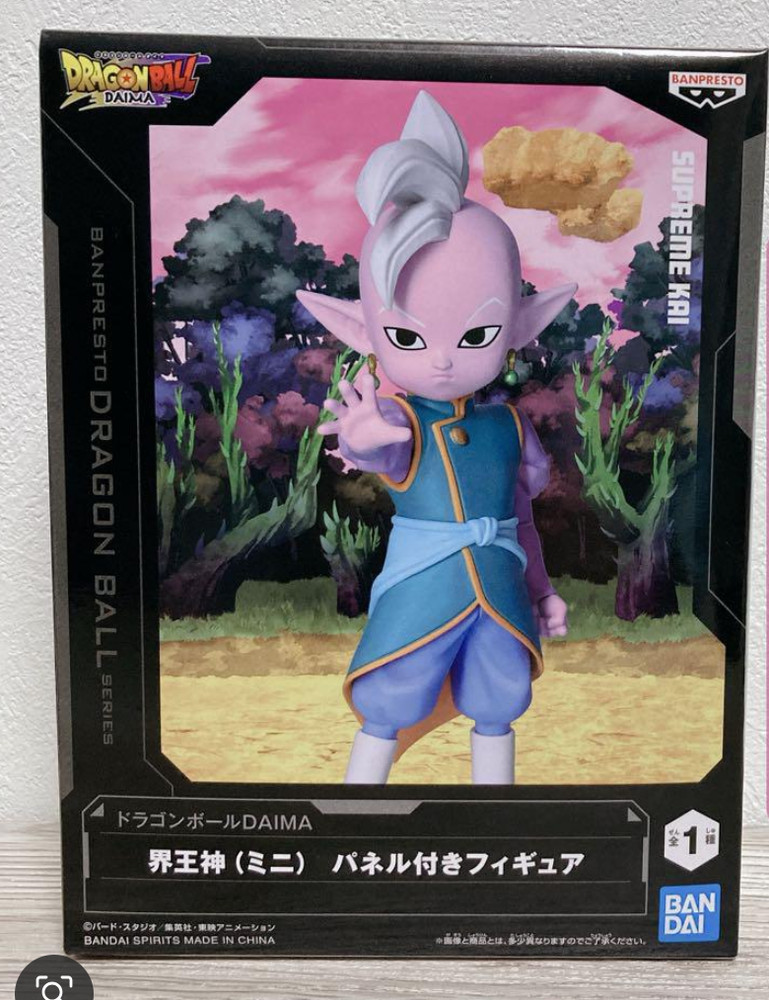 Dragon Ball DAIMA Kaiōshin mini Figure with Panel Anime JPN BANPRESTO
