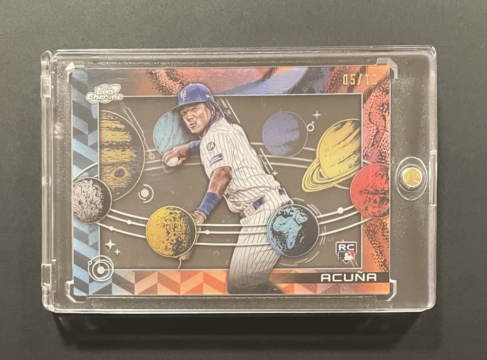 2025 Topps Chrome Cosmic Luisangel Acuna /10 Planetarium Black Rookie #P-20