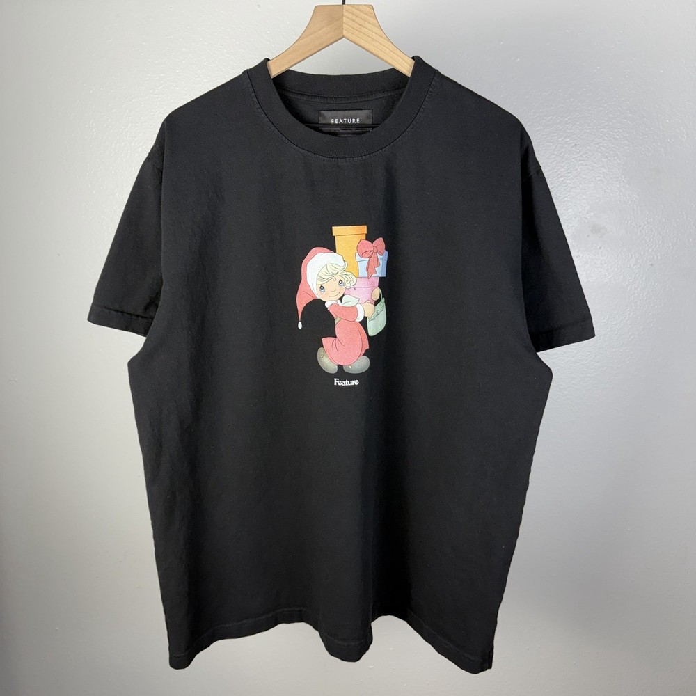 Feature All Things Good Tis The Season Precious Moments Black T Shirt Size 2XL