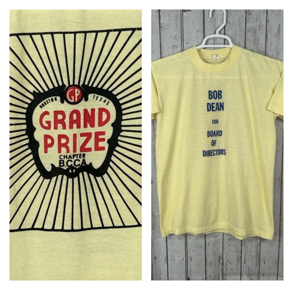 Vintage 80's BCCA Grand Prize Beer Company Graphic T Shirt L Single Stitch USA