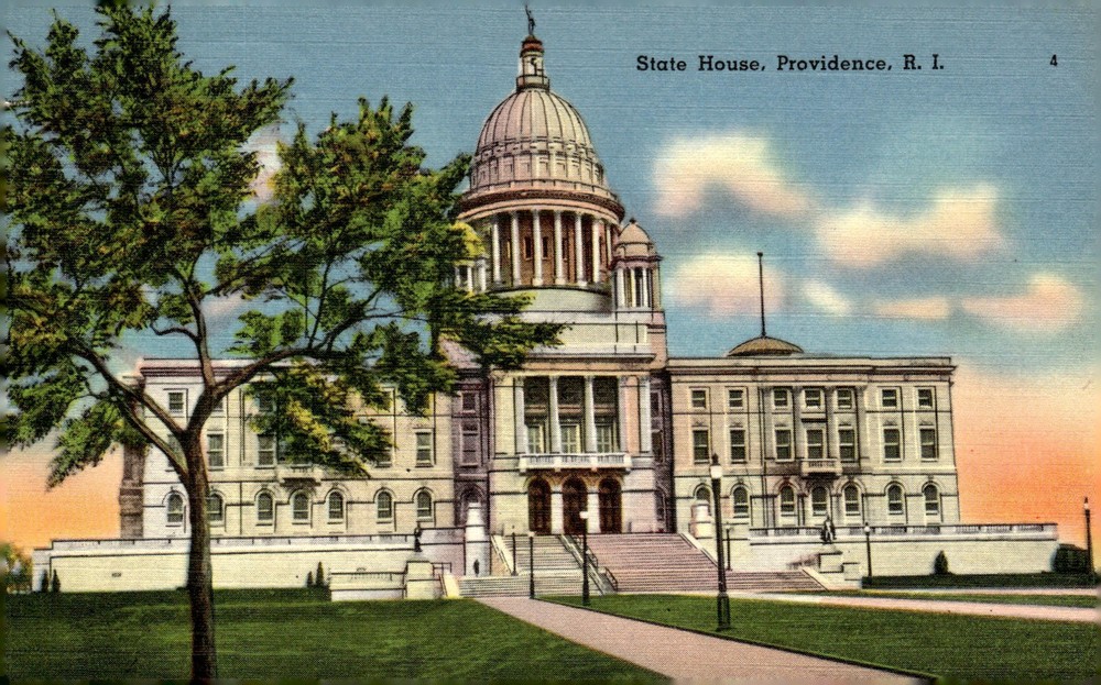 1956 State House Providence Rhode Island RI Capitol Architecture Postcard