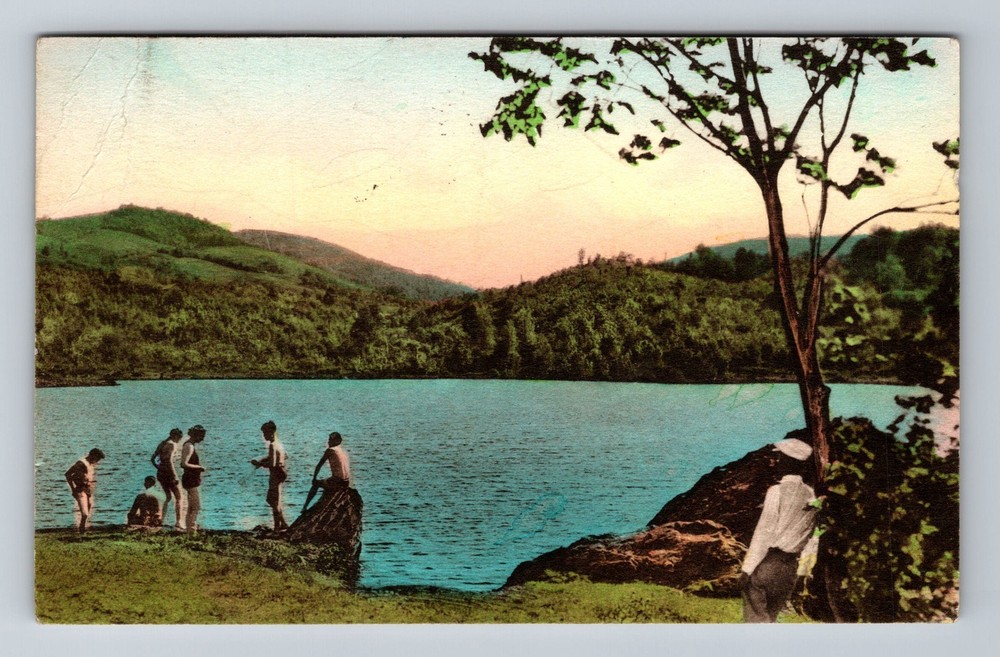Banner Elk, NC-North Carolina, Wildcat Lake Swimming Scene Vintage Postcard