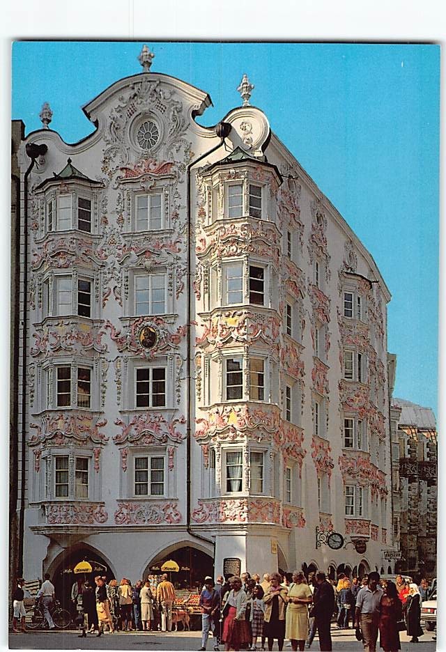 Postcard Helbling House Innsbruck Austria
