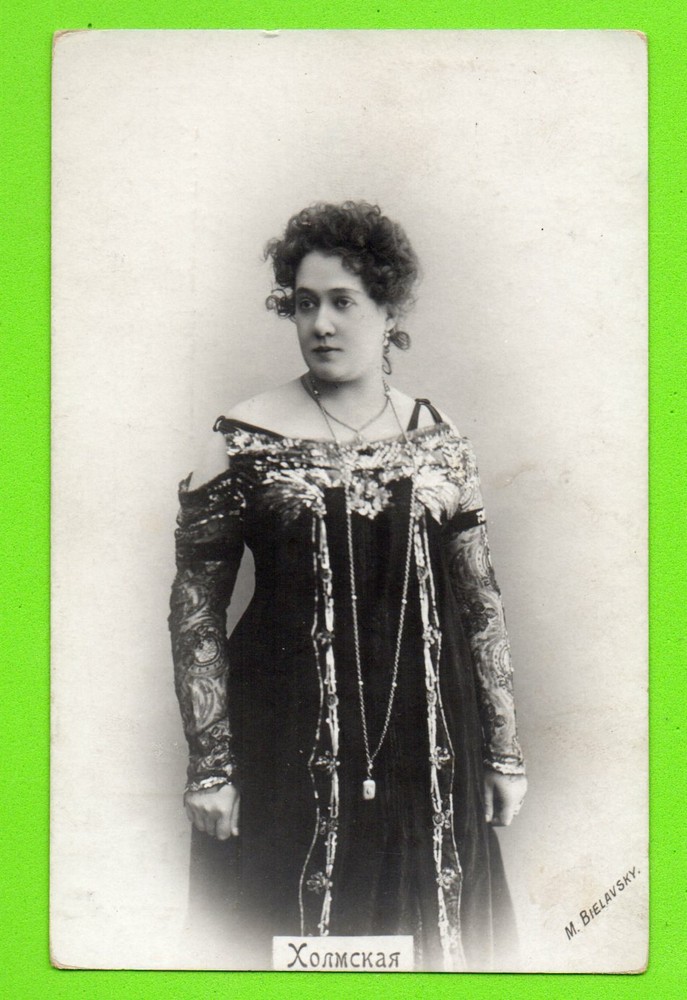 RUSSIA Z.V. Kholmskaya Actress Vintage PHOTO POSTCARD 263