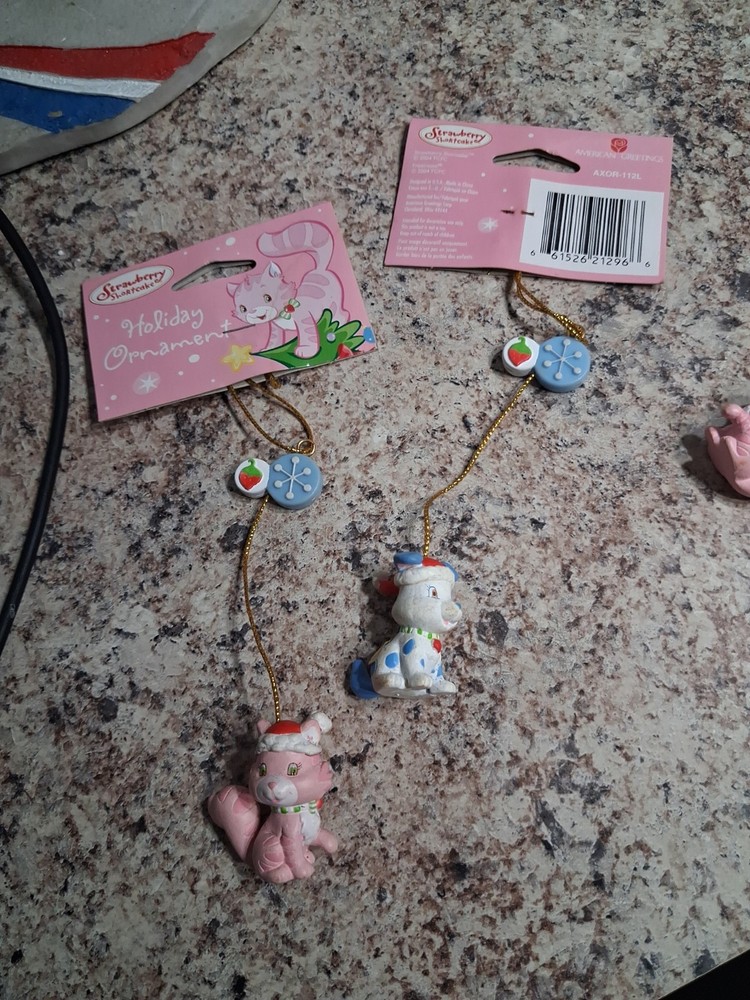 Strawberry Shortcake Holiday Ornaments