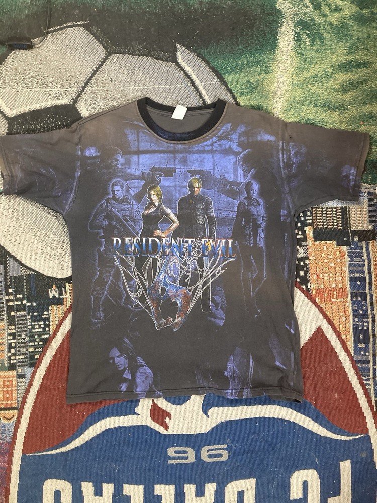 Rare Vintage Resident Evil Mexican Boot Shirt AOP Size L