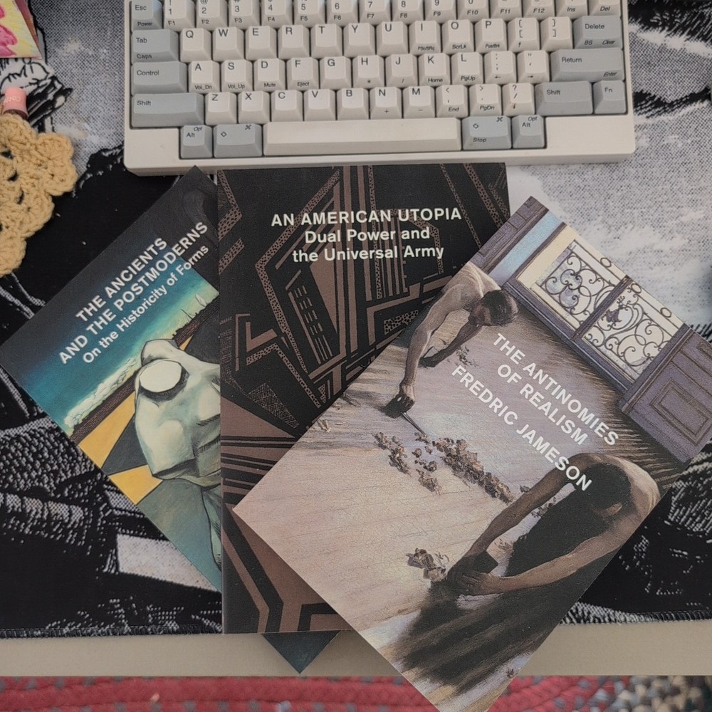 3 Books by Fredric Jameson: ANTINOMIES OF REALISM, AMERICAN UTOPIA, ANCIENTS...