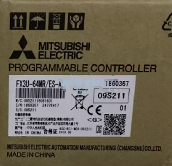 1PC New Mitsubishi PLC FX3U-64MR/ES-A Programmable Logic Controller
