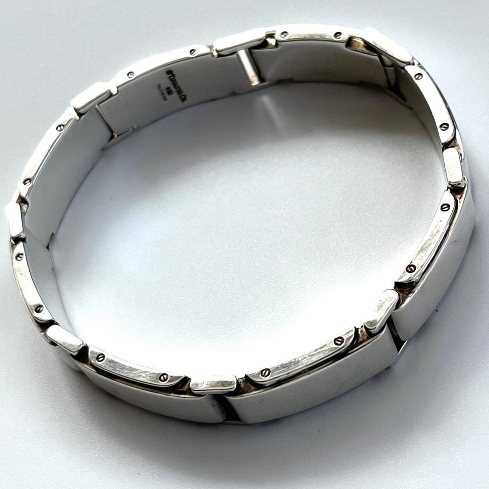 Vintage Tiffany & Co Silver Metropolis Cuff Bracelet Jewelry  