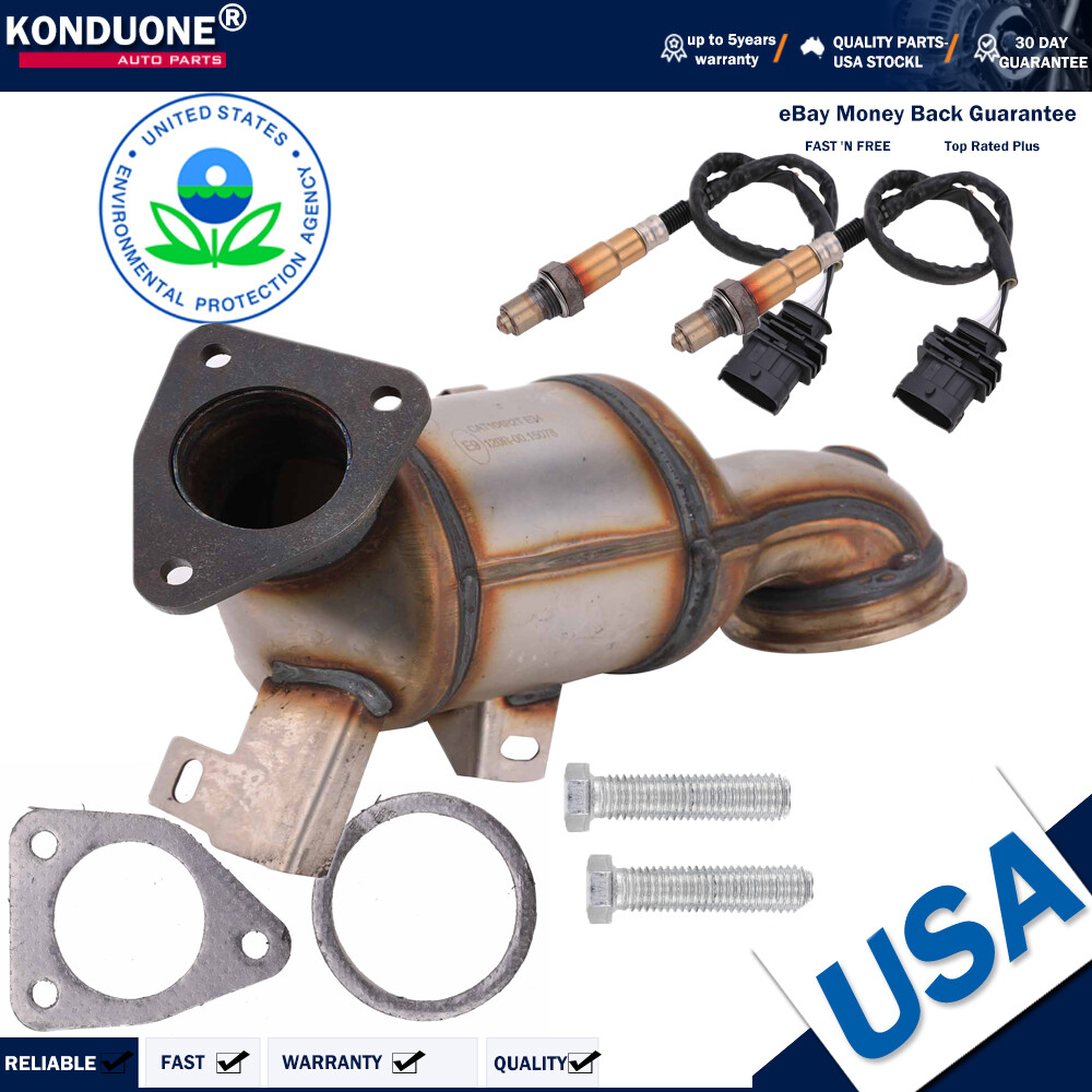 High-Flow Catalytic Converter for Chevy Cruze Trax Sonic 1.4L 2011-2016 with O2 Sensors
