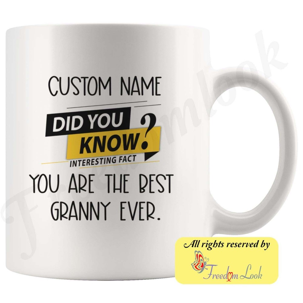 Granny Coffee Mug Granny Personalized Gifts Best Granny Birthday Gift Granny