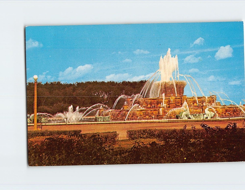 Postcard Buckingham Fountain Chicago Illinois USA