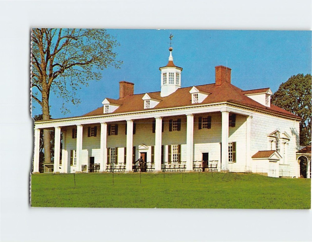 Postcard Home of George Washington Mount Vernon Virginia USA