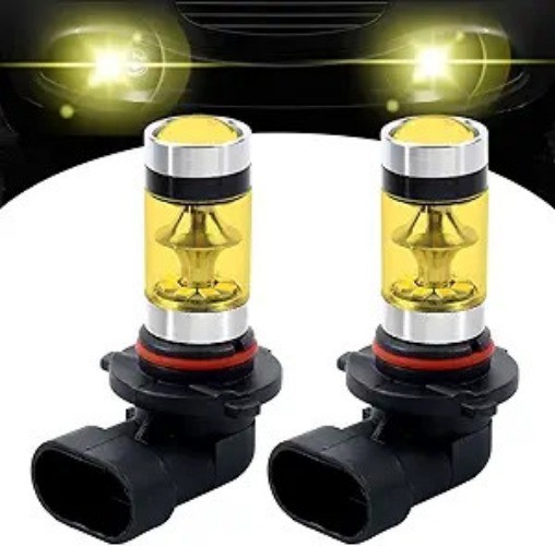 2PCS LED Headight Bulbs Fog Light Bulb, LED Low Beam Headlight   Color: Yellow