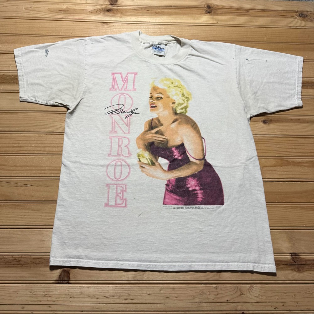 Vintage 1994 Marilyn Monroe Estate Signature Double Sided Graphic T-Shirt Large