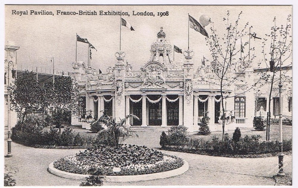 Postcard Royal Pavilion Franco-British Exhibition London 1908