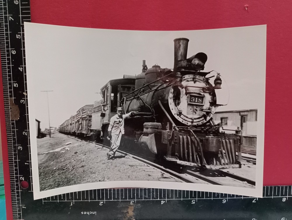 Denver & Rio Grande Western Railroad Locomotive #318 Photo Cattle Train Crew Co