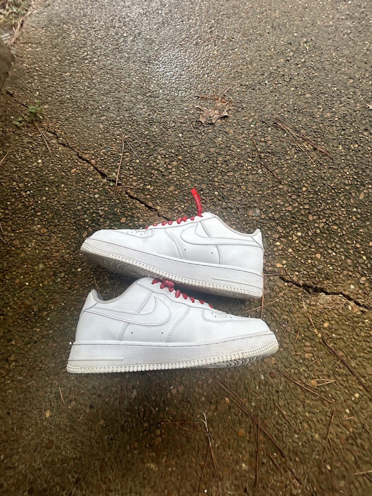 Size 11 - Nike Air Force 1 x Supreme Low Box Logo - White