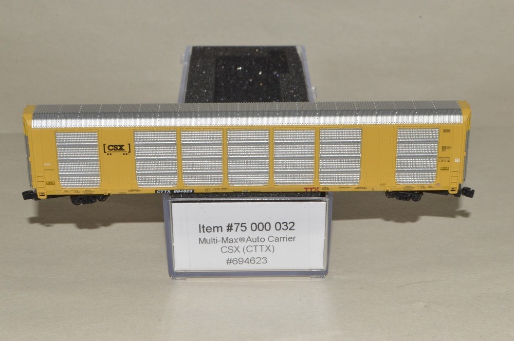 Z scale Atlas Multi-Max auto carrier autorack car TTX CSX Transportation 694623
