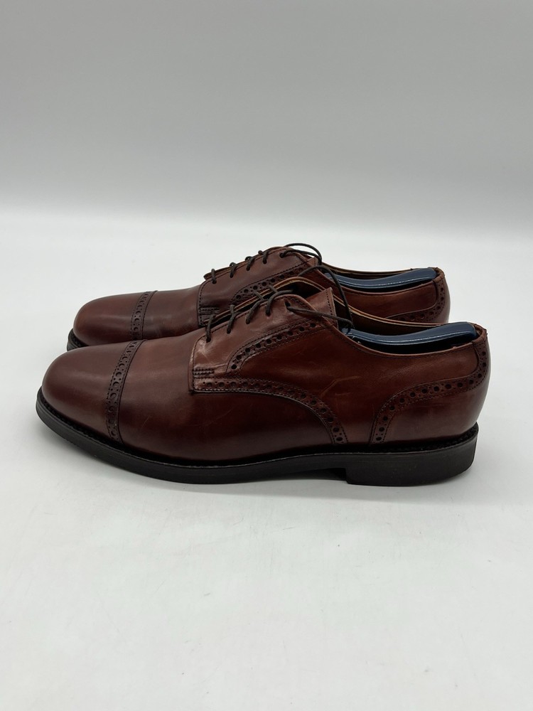 Allen Edmonds Benton Men’s Sz 9.5 EEE Brown Leather Lace Up Oxford Dress Shoes.